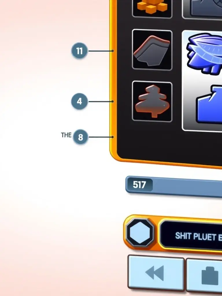 A close-up screenshot of a Slot Tower game interface, showcasing the intuitive and easy-to-understand layout, with clearly labeled buttons and minimal distractions, emphasizing the user-friendly design.