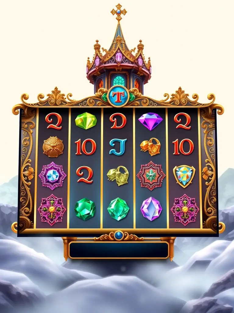 A visually stunning screenshot from a Slot Tower game, showcasing the elegant and sophisticated graphics, with detailed symbols, smooth animations, and a rich color palette, appealing to the aesthetic preferences of women 35+.